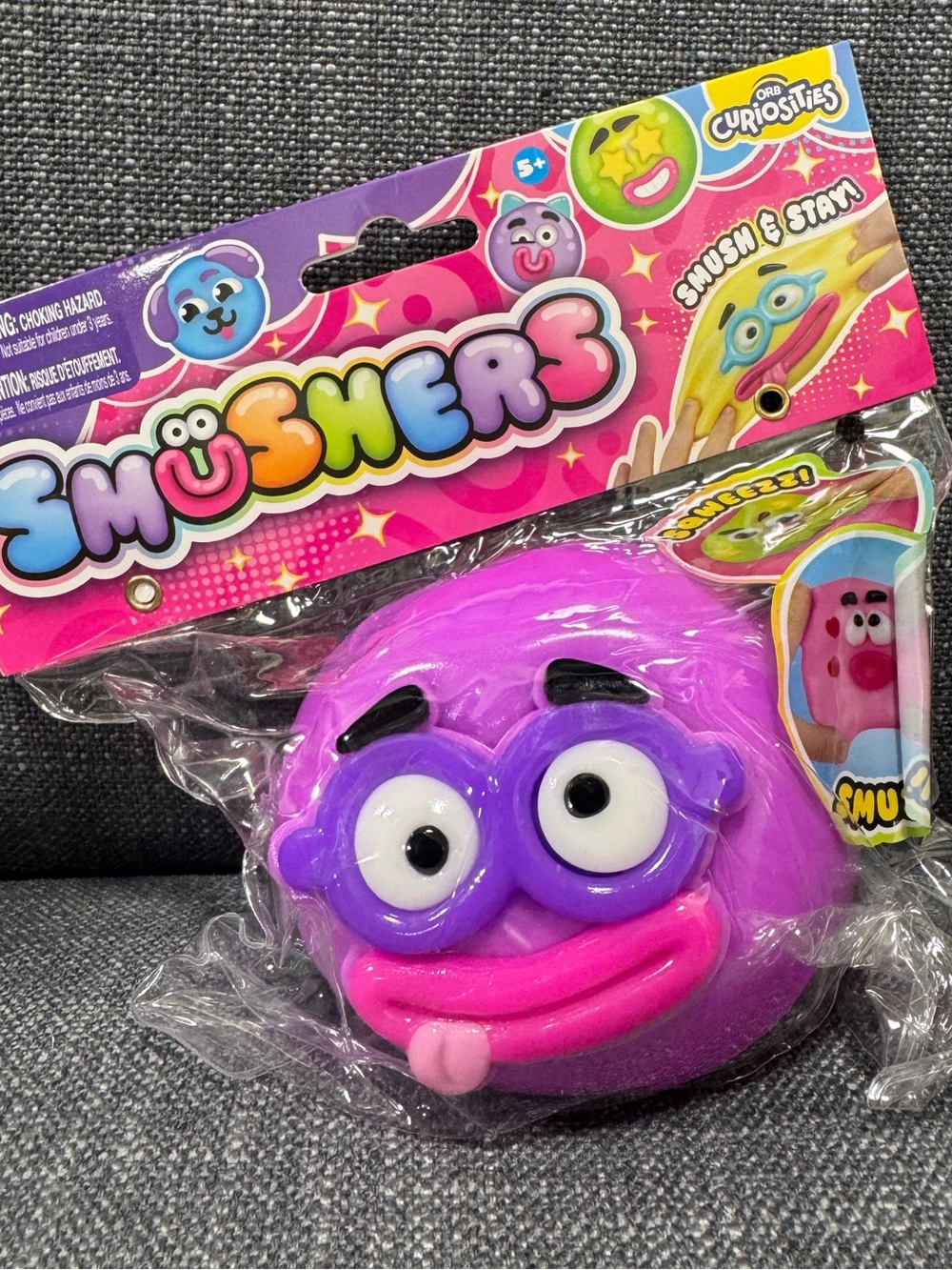 ORB Curiosities Smushers Squeeze - Purple Face